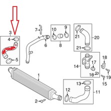 YD Audı A6 A7 3.0 Tdı Turbo Hortumu Silikon 4G0145738AH