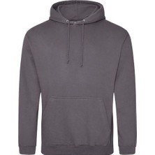 Pamuklu Kapüşonlu Sweat, Hemşire Sweat - Unisex,gri