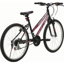 Belderia Tec Eros 26" Jant 21 Vites V-Fren Siyah-Pembe Dağ Bisikleti