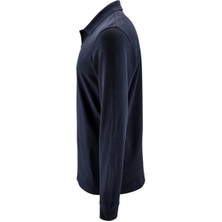 Wio Uniform Pamuklu Uzun Kollu Polo Tişört, Hemşire Tişörtü - Unisex,lacivert