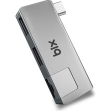 Bix BX21HB Type-C'den 2 Bağlantı Noktalı Ethernet USB 3.2 Hub