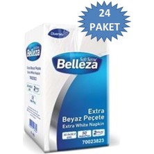 Belleza Extra Garson Katlama Peçete 32,5 cm x 32,5 cm 50'li 24 Paket 1koli