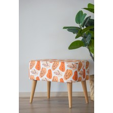 Semya Home Iskandinav Desenli Retro Ahşap Puf & Bench