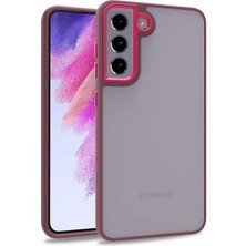 ZORE Galaxy S21 Fe Kılıf  Flora Buton,kenar Çevresi Renkli Kılıf