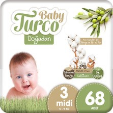 Baby Turco Doğadan 3 Numara Midi 68 Adet
