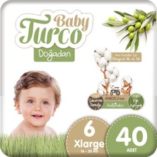 Baby Turco Doğadan 6 Numara Xlarge 40 Adet