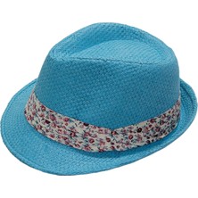 Bay Şapkacı Yazlık Çiçek Desenli Fötr Kadın Şapka 6260