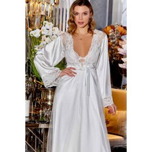 Jeremi Çeyizlik Dantelli Saten 6'lı Set