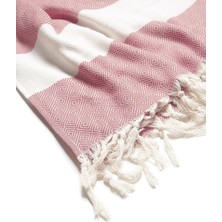 Unlimited Home Pembe Elmas Desen 100X175 Püsküllü Peştemal