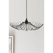 Bamyum Folded Siyah Metal Avize