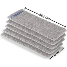 Akalın Temizlik Tablet Mop Yedeği Spin Uyumlu 12,5 x 32,5 cm 4'lü