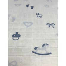 Enhitbaby 3'lü Müslin Fular Mama ve Salya Önlüğü, Önü Müslin Arkası Pazen, Oeko-Tex Sertifikalı