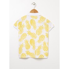 U.S. Polo Assn. Polo Yaka Normal Kalıp Baskılı Sarı Erkek Çocuk Polo T-Shirt - PONG