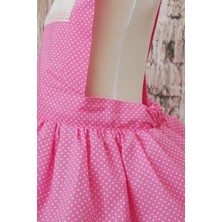 Shecco Babba Pembe Puantiyeli Kız Çocuk Tütü Elbise Bandana Takım 1-8 Yaş