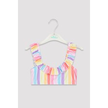Penti Çok Renkli Kız Çocuk Stripe Halter Bikini Set