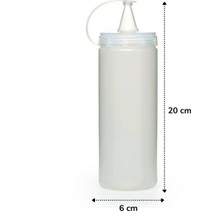 Kobal Business Şeffaf Kapaklı Sızdırmaz Yağlık Sosluk Şişesi Plastik Yağdanlık 400 ml AP-9028