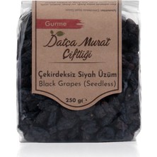 Datça Murat Çiftliği Çekirdeksiz Siyah Üzüm Kurusu 250 gr Black Grapes (Seedless)