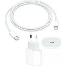 Apple Iphone Hızlı Şarj Aleti Set 20W Adaptör + 1m Usb-C Kablo 11 / 11 Pro Max / 12 / 12 Pro Max