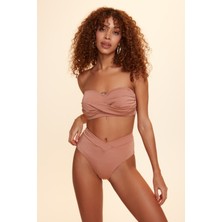 No Gossip Dennis Soft Straplez Bikini Tek Üst Bronz