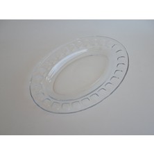Hasyılmaz Oval Cam Salata Servis Tabağı  28X18 cm
