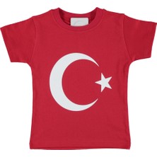 Dantelim Tuhafiye Ay Yıldız Baskılı Tişört