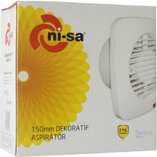 Nisa 120 mm Dekoratif Banyo Aspiratörü