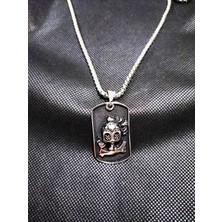 Hg.Aksesuar Erkek Kuru Kafa Çelik Kolye