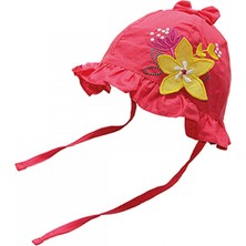 Bay Şapkacı Çiçek Nakışlı Kız Çocuk Bermuda Şapka 6011