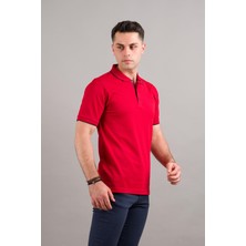 Nehir By Faruk Ülker Polo Yaka Çıt Çıtlı Lacost Kumaş Pamuklu Erkek T-Shirt