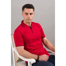 Nehir By Faruk Ülker Polo Yaka Çıt Çıtlı Lacost Kumaş Pamuklu Erkek T-Shirt