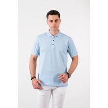 Nehir By Faruk Ülker Polo Yaka Çıt Çıtlı Lacost Kumaş Pamuklu Erkek T-Shirt