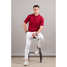 Nehir By Faruk Ülker Polo Yaka Çıt Çıtlı Merserize Süperfine Cotton Erkek T-Shirt