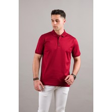 Nehir By Faruk Ülker Polo Yaka Çıt Çıtlı Merserize Süperfine Cotton Erkek T-Shirt