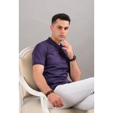 Nehir By Faruk Ülker Polo Yaka Çıt Çıtlı Merserize Süperfine Cotton Erkek T-Shirt