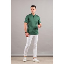 Nehir By Faruk Ülker Polo Yaka Çıt Çıtlı Merserize Süperfine Cotton Erkek T-Shirt