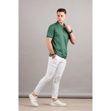 Nehir By Faruk Ülker Polo Yaka Çıt Çıtlı Merserize Süperfine Cotton Erkek T-Shirt