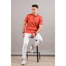 Nehir By Faruk Ülker Polo Yaka Çıt Çıtlı Merserize Süperfine Cotton Erkek T-Shirt