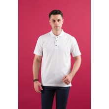 Nehir By Faruk Ülker Polo Yaka Çıt Çıtlı Merserize Süperfine Cotton Erkek T-Shirt