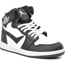 Lambırlent 8070 Siyah-Beyaz Bilek Boy Erkek Spor Ayakkabı