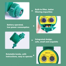Kkmoon Akıllı Su Sulama Kontrol Düğmeli Bahçe Sulama Cihazı 86 x 78 x 162 mm. - Yeşil (Yurt Dışından)
