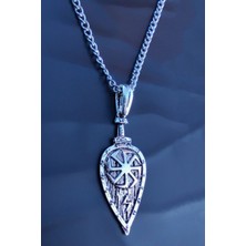 The Collection Antik Gümüş Kaplama Kılıç Kallan Kolye