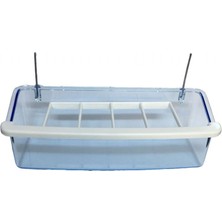 Birdlife Izgaralı Şeffaf Yemlik 15cm 12LI