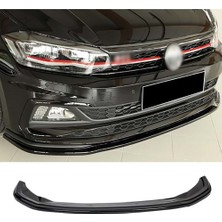 Hasakman Vw Polo Mk6 R Line Tampon Max Design Ön Lip Piona Black 2017 2018 2019 2020