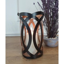 Evim Tatlı Evim Dekoratif Metal Mumluk Elegante 24 cm