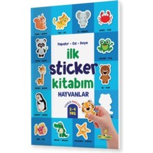 Yükselen Zeka Ilk Sticker Kitabım 2-4 Yaş / Yapıştır-Çiz-Boya (Taşıtlar-Hayvanlar-Yiyecekler) - Komisyon