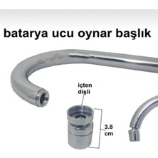 Kca Mutfak Eviye Batarya Musluk Çeşme Başlığı Hareketli Pirinç