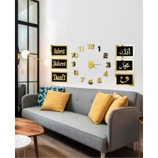 Wooden Factory Türkçe Rakamlı Siyah Altın Pano