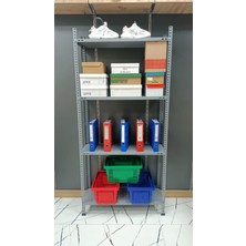 Uzman Grup Raf Sistemleri 4 Raflı 2 Metre 31X75 Çelik Raf - Depo Rafı -Dosya Dolabı - Kiler Rafı