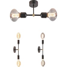 Riolight  Retro Ikili Tavan-Duvar Armatür