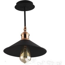 Riolight  Retro Bakır Mafsallı Hareketli Başlık Tavan Avizesi Şapka Çapı: 22CM